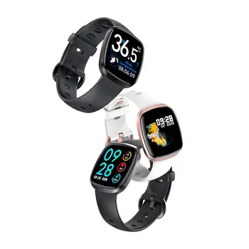 GT103/T8 Smart Watch Širdies ritmo Fitness Tracker Vandeniui Miego Stebėti Muzikos Kontroliuoti Visą Ekraną Liesti Kūno Temperatūra Žiūrėti
