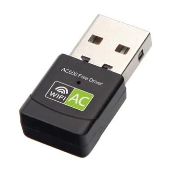Kebidu Nemokama Vairuotojo 2.4+5 Ghz 600Mbps USB Wifi Adapteris Belaidis Imtuvas USB Wifi 802.11 n/g/b Tinklo plokštė PC Didmeninės