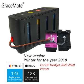 GraceMate 123 CISS Birių Dažų pakaitalas Hp 123 Deskjet 2620 2600 Spausdintuvai 2018 Nauja Versija Spausdintuvą