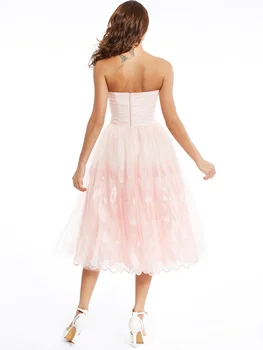 Dressv stebėjimo kokteilių suknelė pearl pink arbata ilgis zawalcowany linijos suknelė pigūs saldus 16 appliques homecoming kokteilių suknelės