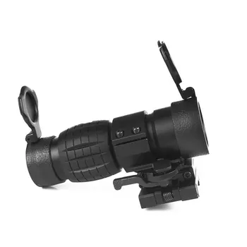 Medžioklės 3X Didinamojo stiklo Optinės akyse Apversti Aukštyn Karinėms Taktinis Greito Atleidimo Red Dot taikymo Sritis 20mm Suderinta