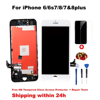 AAA+++LCD Ekranas iPhone 6 7 8 6S Plus Jutiklinis Ekranas Pakeitimo 