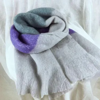 2019 NAUJAS mados kašmyras moterų skara skara žiemą šilta skara ir apvyniokite bandana pashmina ilgai kutas moterų foulard storio antklodė