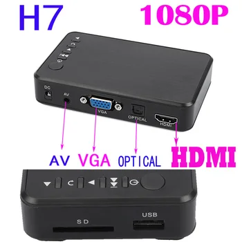 Mini Full HD Media, multimedia Grotuvas, automatinis paleidimas 1080P USB Išorinį HDD Media Player SD U Diską, HDMI VGA, AV Išėjimas