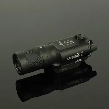 Taktinis X300V Pistoletas Žibintuvėlis X300 Strobe Ginklas Šviesos diodų (LED) 500 Liumenų Pistoletas Šaudymo Geležinkelių X300 už Glock, CZ 75