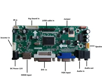 Už LP156WH4(TL)(A1)/(TL)(B1) 1366X768 M. NT68676 HDMI DVI VGA LED LCD Valdiklio plokštės Rinkinys 
