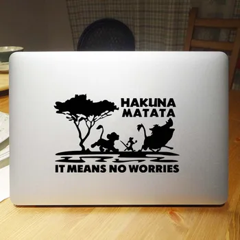 Hakuna Matata Liūtas Karalius Nešiojamas Lipdukas ant Odos Macbook Pro Lipdukas Oro Tinklainės 11 12 13 14 15 Mi 