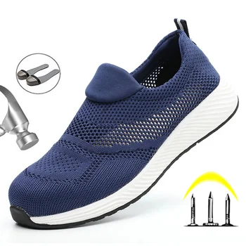 2020 Vyrų Batai Vyrų Saugos Avalynė Plieno Toe Statybos Apsauginė Avalynė Lengvi 3D atsparus smūgiams Darbo Sneaker Bateliai Vyrams