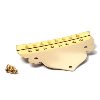 Aukštos Kokybės Mandolina Aukso Tailpiece 8 String Uodega Gabalas Atsarginės Dalys