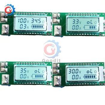18650 26650 Skaitmeninis LED Ličio Li-ion Baterija Testeris, Matuoklis Atgal Šviesos Įtampa/Talpa/Srovė/Apkrovos Varža Testeris Modulis