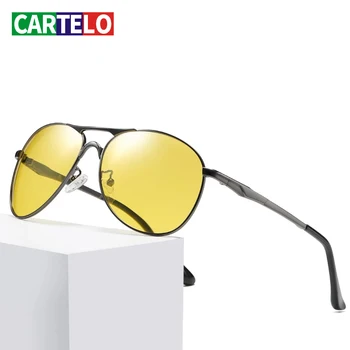 CARTELO Klasikiniai vyriški UV400 apsauga, akiniai nuo saulės, prekės dizainas poliarizuoti akiniai nuo saulės vyrams lauko vairavimo akinius vyrams