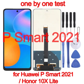 6.67 colių P Smart 2021 Originalus LCD Ekranas ir skaitmeninis keitiklis, Pilnas komplektas skirtas Huawei P Smart 2021 / Garbės 10X Lite