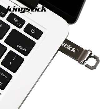 Kingstick metalo usb flash drive 8gb 16gb 32gb 64gb 128 gb atminties USB stick, usb memoria pendrive raktų žiedas 