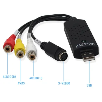 ANPWOO Easycap USB 2.0 Video Capture TV, DVD, VHS DVR Adapterio plokštę su Audio