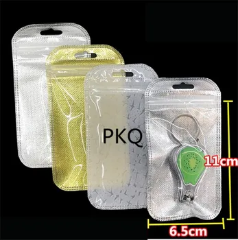 Viršų Pardavimo Maži Plastikiniai Maišeliai Mini Perdirbamų Ziplock Baggie Mini Plastiko Zip lock Bags Makiažas šepetys/Papuošalai Pakuotės Maišelis 100vnt