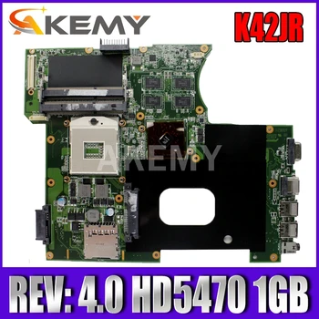 Akemy K42JR Nešiojamas plokštė DDR3 Dėl Asus k42j K42JZ K42JB K42JY X42J Nešiojamas Mainboa patikrintas neapgadinta REV: 4.0 HD5470 1GB
