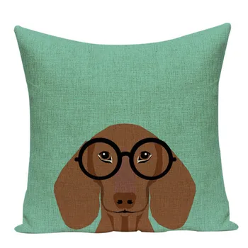 Mados Pagalvėlė padengti animacinių filmų šuo spausdinti modelio pagalvę 45x45cm sofa-kavinė 