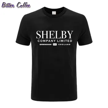 Shelby Company Limited Įkvėpė Peaky Laukai Spausdinti Marškinėliai Medvilnė, Humoro Vyrų Crewneck Tee Marškinėliai