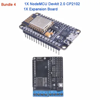 NodeMCU Devkit 2.0 CP2102 IIC SPI remiantis ESP8266 ESP-12+0.96 Serijos IIC I2C OLED Ekranas Modulis RCmall DIYmall