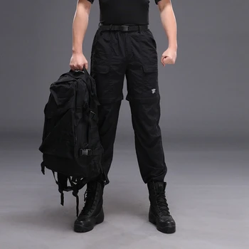 Vyrai Lauko Pėsčiųjų Konvertuojamos Kelnės Quick Dry Lengvas Zip-Off Kelnės Karinės Taktinės Kelnės