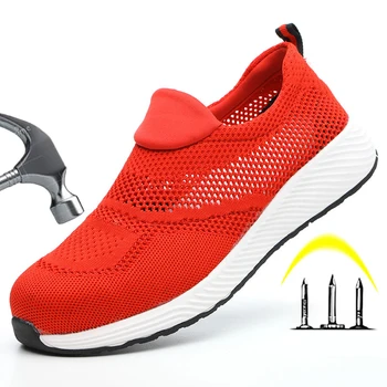 2020 Vyrų Batai Vyrų Saugos Avalynė Plieno Toe Statybos Apsauginė Avalynė Lengvi 3D atsparus smūgiams Darbo Sneaker Bateliai Vyrams