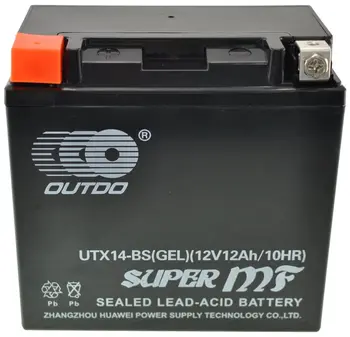 Bateria Moto YTX14-BS-GEL GELIO baterijos