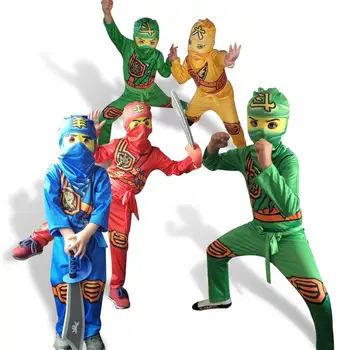 Ninjago Kostiumas Berniukų Kostiumai Vaikams Išgalvotas Šalis Dress Up Karnavalas Helovinas Kostiumas Vaikams Ninja Cosplay Superhero Jumpsuit