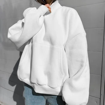 SUCHCUTE Harajuku Atsitiktinis Rudenį ilgomis Rankovėmis Palaidinukė Moterų 2020 M. Streetwear Golfo Negabaritinių Marškinėlius 90s Komplektai