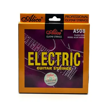 10SET Alice A508 Elektrinės Gitaros Stygos Super Light Plieno, Nikelio Lydinio, Patvarus Žaizdos Guitarra String