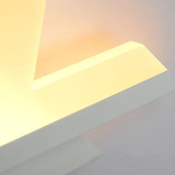 Šiuolaikinės Akrilo Torch White Lempos Sienos Led Metalo Sconces su Ryškus Led Juostelės Naktiniai TV Foną, Laiptai, LED 110V, 220V
