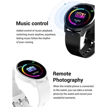 LIGE 2020 Naujas Smart Watch Vyrai Moterys 1.3 Spalvotas Ekranas Širdies ritmas, Kraujo Spaudimas Sporto Daugiafunkcinis Vandeniui Smartwatch+Box