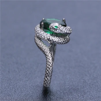 925 Sidabro Siela Skaldytų Blue Bridge Žiedas Europos ir Amerikos cirkonis gyvatė vestuvinį žiedą populiarus cirkonis žiedas