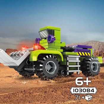 6in1 Transformacijos Roboto Kūrimo Bloką Nustatyti Žaislai Vaikams Miestų Inžinerijos Ekskavatorių automobilių, sunkvežimių legoINGlys Vaikų Dovanų
