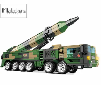Mailackers Karinių Transporto Priemonių Oro Gynybos Raketų Sunkvežimių Plytų Raketų Paleidimo Transporto Priemonės, Automobilių Ww2 Armijos Kareivis Pav Statybos Blokas