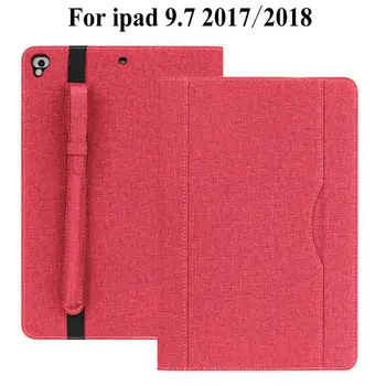 Žibintas priekinis PU Odos Case For iPad 9.7 colių 2017 2018 Dangtelis, Skirtas 