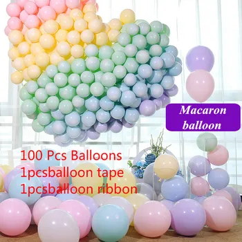100pcsMacarons Latekso Ballon Balony Gimtadienio Saldainių Balionus, Gimtadienio Dekoracijas, Mergaitė, Berniukas, Baby Shower Vestuvių Golobos