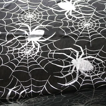 1pc Helovinas Apdailos juoda nėrinių megzti voratinklyje Stalo Runner Staltiesė Židinys Mantija Namų Halloween Party Prekes