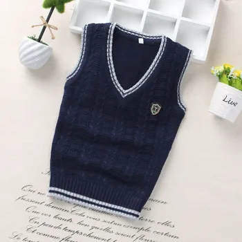 TBwish Mados stilius Vaikų berniukų megztinis megztas liemenė kailis Berniukai Nėrimo Medvilnė, liemenė Vaikams aukščiausios kokybės rankovių megztiniai
