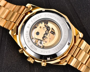 AG Žiūrėti Vyrų Skeletas Automatinis Mechaninis laikrodis Aukso Skeletas Derliaus Vyras Žiūrėti Mens Sporto Watch Top Brand Prabanga