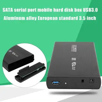 2021 NAUJAS 3.5 colių USB 3.0 prie SATA Prievado SSD Kietąjį Diską Talpyklos 480Mbps USB 3.0 HDD Atveju Išorinio Kietojo Standžiojo Disko Dėžutė ES