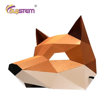 3D Veido Kaukės Popieriaus Kaukė Papercraft 