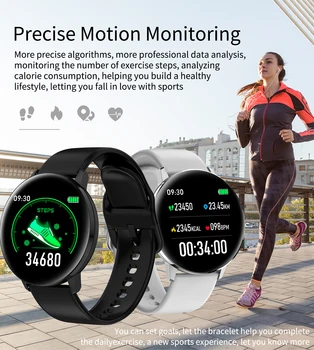 Smart watch moterys, Bluetooth Pilnas touch screen laikrodžiai merginos 1.3 colių IP67 atsparus vandeniui fitness tracker Smartwatch 