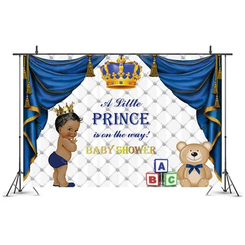 Mažasis Princas, Princesė Šalies Backdrops Baby Shower Vaikams Gimtadienio Dekoro Lipduko Plakato, Fotografijos Fone Rekvizitai