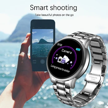 LIGE 2020 Naujas Smart Watch Vyrų Širdies ritmas, Kraujo Spaudimas Informacija Priminimas Sporto Vandeniui Smart Watch 