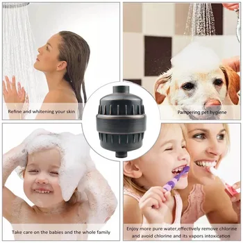 Vonios kambarys dušo filtras maudyklų vandens filtras tiekėjas vandens valymo sveikatos minkštiklių ir chloro pašalinimo oversea nemokamas pristatymas