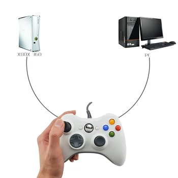 DUOMENŲ VARLĖ Laidinio USB Gamepad Xbox 360/Slim Valdytojas PC Vibracijos Valdiklis, Skirtas Windows 7/8/10 Paramos Steam Žaidimą