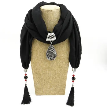 2020 Multi-stiliaus Pareiškimą Papuošalai Karoliai Pakabukas Šalikas Bohemijos Neckerchief Foulard Femme Moterims Priedai Hijab Parduotuvėse
