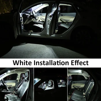 13 Vnt Jokios Klaidos Automobilių Baltos spalvos Interjeras, LED elektros Lemputes Paketą 1996-1998 Audi A4 B5 Žemėlapis Dome Licencijos Lempos Šviesa, Automobilių Reikmenys
