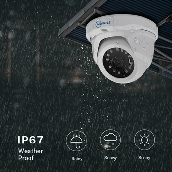 MOVOLS 5MP Analoginis CCTV Saugumo Kameros Patalpų Lauko Vandeniui HAINAUT/TVI / CVI / CVBS 4 1 HD Sony Jutiklis Priežiūros IR-Cut