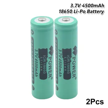 YCDC 3.7 V 18650 Li-ion Baterija 4500mAh 18650 baterijas LED Žibintuvėlis Žibintuvėlis Elektroninis Gaminys, Lašas Laivybos